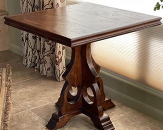 Hekman Castilian Lamp Table Rustic Side Table 27 x 27.5 x 27.5in HxWxD