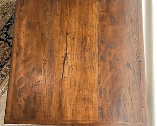 Hekman Castilian Lamp Table Rustic Side Table 27 x 27.5 x 27.5in HxWxD