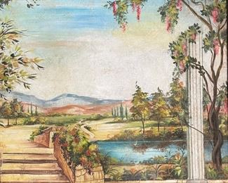 Lg Decor Painting Garden View Frame: 41.5x55x2in HxWxD