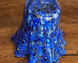 Ganglitz Glass Studio Art Glass Bowl Vase 10 x 9 x 9 HxWxD