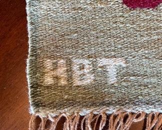 artAndes Long Runner Handmade Peruvian Wool Rug Sunflowers/Leaves 71 x 11.5in