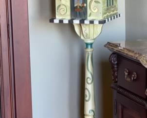 Artist Made Church Bird House Signed 72 x 13 x 15in HxWxD