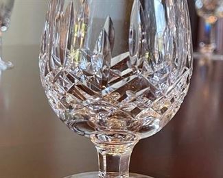 6pc Waterford Crystal Lismore Small Brandy Glasses 5oz Snifter 4.5in H x 2in Diameter