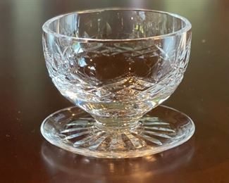 10pc Waterford Crystal Lismore Footed Dessert Glass Bowls 3in H x 4in Diameter at top