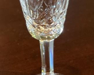 5pc Waterford Crystal Lismore Small Liqueur Sherry/Cordial Glasses 3.5 in H x 1.75 in Diameter Opening