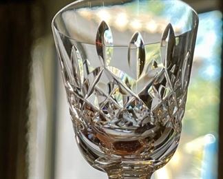 5pc Waterford Crystal Lismore Small Liqueur Sherry/Cordial Glasses 3.5 in H x 1.75 in Diameter Opening