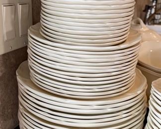 73pc Wedgwood Queensware Queens Plain 73 pc