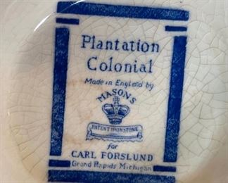 111pc Masons Plantation Colonial China Set Mason’s CARL FORSLUND Regency 111pc