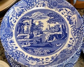 47pc Spode Italian Blue & White China Set 47pc as shown
