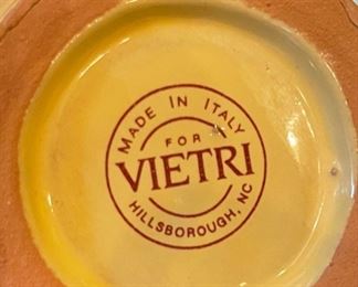 16pc Vietri Italy Yellow/Green China Set Partial 16pc