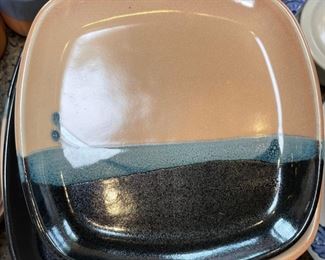 32pc Ojo Sarco Pottery Dish Set Southwest Kathy Riggs and Jake Willson 32pc