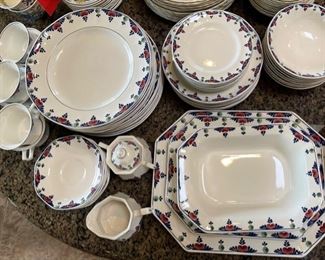 61pc Adams Veruschka China Set 61pc