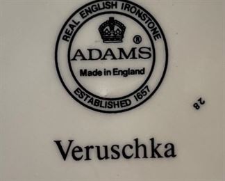 61pc Adams Veruschka China Set 61pc