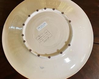 Bellini Italian Gallery Deruta Centerpiece bowl 3.5in H x 22.5in Diameter