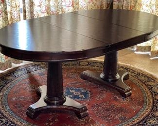 Drexel Heritage European Retreat Empire Oval Dining Table w/ 6 Chairs Table: 30x42x54-74in HxWxD