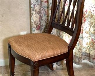 Drexel Heritage European Retreat Empire Oval Dining Table w/ 6 Chairs Table: 30x42x54-74in HxWxD