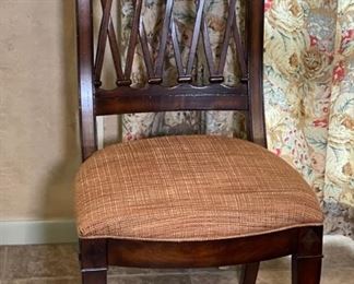 Drexel Heritage European Retreat Empire Oval Dining Table w/ 6 Chairs Table: 30x42x54-74in HxWxD