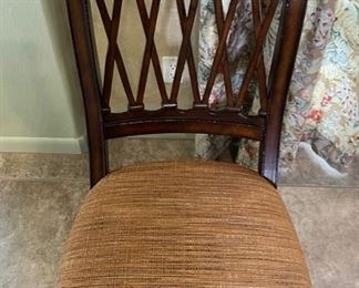 Drexel Heritage European Retreat Empire Oval Dining Table w/ 6 Chairs Table: 30x42x54-74in HxWxD