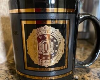 FBI Cup 4in H x 3.25in diameter