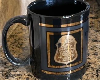 FBI Cup 4in H x 3.25in diameter