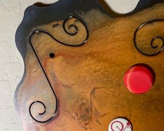 Rustic Metal Art Magnet Board 28in H x 20in W