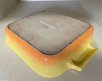 Le Creuset 10.0 Square Baking Dish Yellow 2 x 11 x 9in HxWxD
