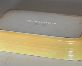 Le Creuset Yellow 9.01 Baking Dish rectangular 2 x 12.25 x 7in HxWxD