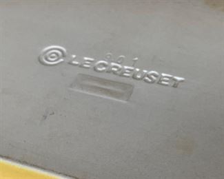 Le Creuset Yellow 9.01 Baking Dish rectangular 2 x 12.25 x 7in HxWxD