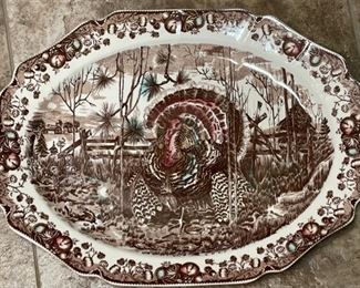 Johnson Bros His Majesty Large Turkey Platter Plate 2 x 20 x 15.5in HxWxD