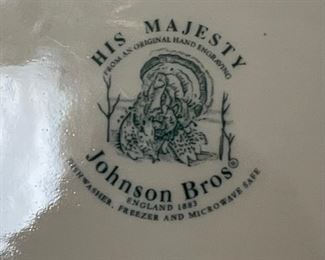 Johnson Bros His Majesty Large Turkey Platter Plate 2 x 20 x 15.5in HxWxD