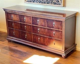National Mt Airy Furniture 6 Drawer Double Dresser 34.5 x 68 x 19 in HxWxD