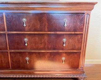 National Mt Airy Furniture 6 Drawer Double Dresser 34.5 x 68 x 19 in HxWxD