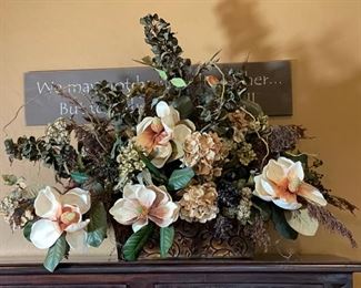 Large Faux Floral Centerpiece Decor Approx 38 x 26 x 22in