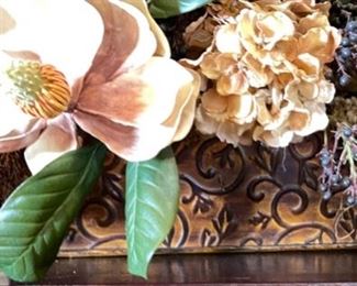 Large Faux Floral Centerpiece Decor Approx 38 x 26 x 22in