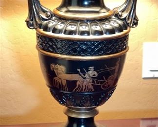 Greek Scene Trophy Lamp Single 32 x 9 x 15in HxWxD