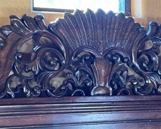 Thomasville Ernest Hemingway King Quintillia Poster Bed Mahogany 88 x 83x89 in HxWxD