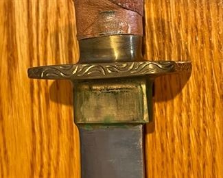 3 Samurai Swords on Display 28 x 48 x 1.5 in HxWxD