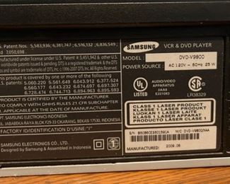 Samsung DVD-V9800 VCR DVD Combo Player