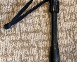 Vintage Black Leather Police SAP Slapjack Blackjack #1 8.5in Long
