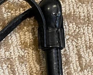 Vintage Black Leather Police SAP Slapjack Blackjack #1 8.5in Long