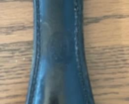 Bucheimer Vintage Black Leather Flat Slapjack Blackjack #5 6.5in Long