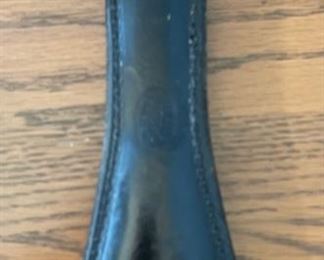Bucheimer Vintage Black Leather Flat Slapjack Blackjack #5 6.5in Long