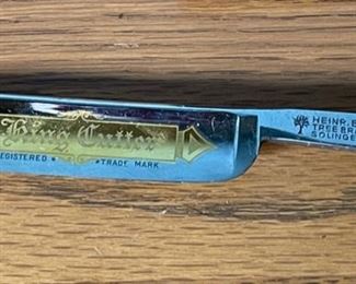 Antique Boker Tree Brand King Cutter Straight Razor Box: 6.5x1x.5in HxWxD