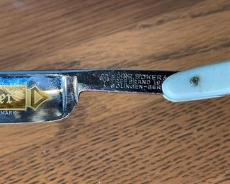 Antique Boker Tree Brand King Cutter Straight Razor Box: 6.5x1x.5in HxWxD