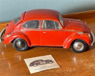 EMPTY Jim Beam Volkswagen Beetle Decanter 6x5x15in HxWxD