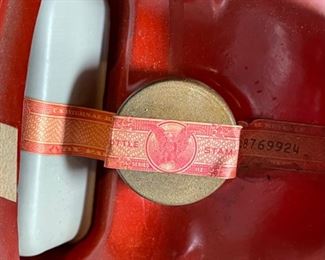 EMPTY Jim Beam Volkswagen Beetle Decanter 6x5x15in HxWxD