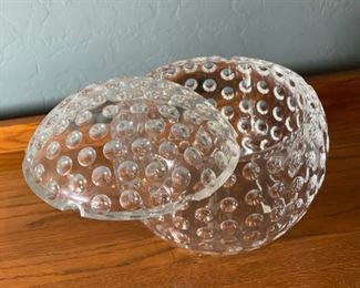 Giant Clear Acrylic Golf Ball Ice Bucket 8x8x8in HxWxD