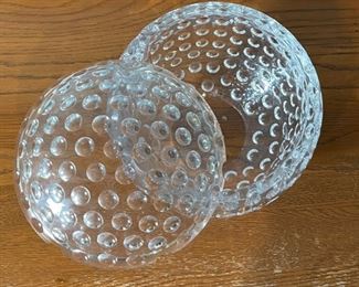 Giant Clear Acrylic Golf Ball Ice Bucket 8x8x8in HxWxD