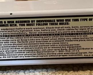 Body Solid Flat to Incline Bench 19x22x55in HxWxD