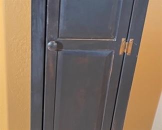 Slender Rustic Cabinet 60 x 18 x 12.25 in HxWxD